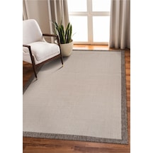 Elit Premium Sisal Jut Halı 1401 Hav Ve Toz Yapmaz Bordürlü Halı Krem-bej Krem - Bej