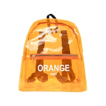 Renkli Şeffaf Sırt Çantası Turuncu