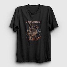 Presmono Unisex Vengeful Disturbed T-shirt Siyah
