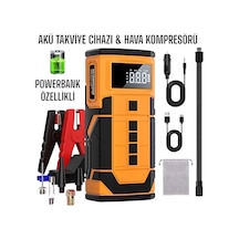 Kablosuz Şarjlı Taşınabilir Araç Akü Start 8000 Mah 14.8v Powerba