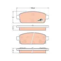 Opel Astra J Arka Fren Balatasi 2010-2020 Trw Gdb1844