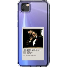 Huawei Y5p Uyumlu The Godfather Baba Poster Tasarımlı Baskılı Silikon Kılıf Renkli
