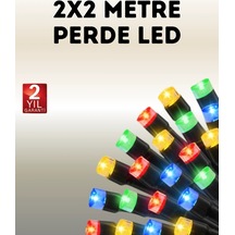 Ers Taşınabilir Pil İle Çalışan Led Işık 2x2 Metre Perde Modeli