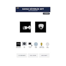 2 Kameralı 5mp Güvenlik Kamera Seti 5mp Full Color Sesli Dome+bullet 2tb 47 Gün Kayıt