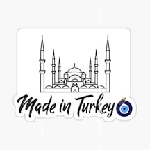 17Cm Made In Turkey Yapıştırma Etiket Araba Cam Md4