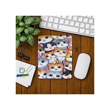 Kedi Yavruları Baskılı Oyuncu Mousepad 0128