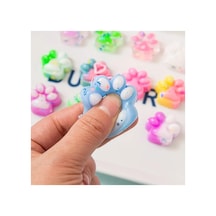 5 Adet Mini Kedi Patisi-yapışabilen Sukuşi - Squishy Pati- Muhteşem Hisli Pati -3 Cm Stres Oyuncak