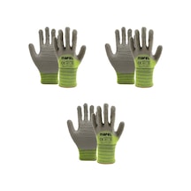 Mafel Mf-82/83 Pütürlü Neon Yeşil Lateks İş Güvenlik Eldiven - 10/xl - 3 Çift - Paket
