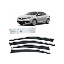 Sunplex Renault Megane 4 2016- Krom Cam Rüzgarlığı 4 Parça