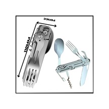 Uyguna-yakala Tirbüşon Set -kamp Çatal&kaşık&bıçak -ger.097 Çok Renkli