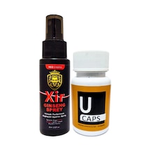 U Caps Xir 3xeffect Spray 60 Ml Erkeğe Özel Karışım Sprey - 1 Adet U Caps Erkeklere Özel 15li Kapsül