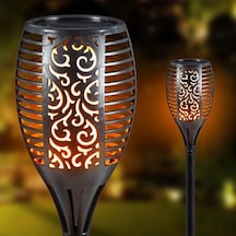 51 Cm Ölçülü Alev Efektli Solar Bahçe Lambası Diğer