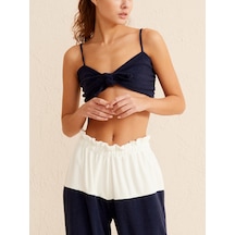 Xint Lacivert Slim Fit Pamuklu Havlu Body Tişört 602253