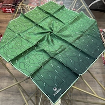 Vissona %100 Twill İpek 90x90 Eşarp - 04897 - 90 X 90 / Zümrüt Yeşili Zümrüt Yeşili