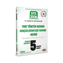 Data 2026 Gys Gençlik Ve Spor Bakanlığı Yurt Yönetim, Gençlik Hizmetleri Memuru Ve Memur 5 Deneme Çözümlü Görevde Yükselme Data Yayınları