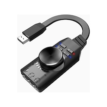 Usb Dsp Ses Kartı Pubg, Lol Ses Efektleri, Sanal 7.1 Kanal, Mikrofon Mute, 3.5mm Audio+mic Giriş, Plug And Play, Pc/