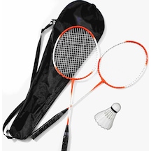 Çantalı Pro Badminton Seti 2 Adet Badminton Raketi 1 Adet Badminton Topu Pro Badminton Set