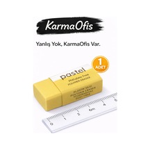 Pastel Mor Silgi Toz Bırakmaz, Phthalate Free 1 Adet Sarı