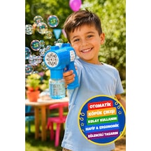 Köpük Atan Oyuncak Tabanca Otomatik Baloncuk Makinesi Çocuk Eğlence Oyuncağı 17.8 Cm