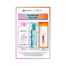 Nem Terapisi + 200ml Micellar Makyaj Temizleme Suyu + Clinical Spf50 Yüz Güneş Kremi pktlrlglowuptrpset-10745