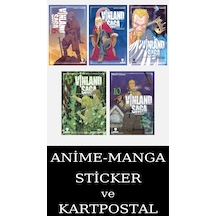 Vinland Saga 6-7-8-9-10 Manga Seti 5 Kitap / Anime-manga Sticker Ve Kartpostal