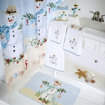 Avanti Linens Coastal Snowman Collection Sabunluk/losyon Pompası, Çok Aşamalı 000 Açık Krem