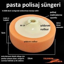 Pasta Polisaj Süngeri Pasta Cila Parlatma Süngeri