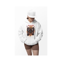 Tasarım Rock Metal Müzik Grubu Baskılı Unisex Oversize Metallica Beyaz