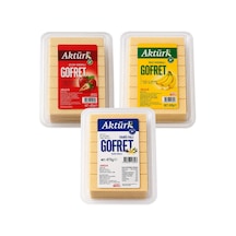 Aktürk Gofret Vanilyalı 475 Gr Ve Çilek Ve Muz Kremalı 430 Gr 3 Lü Karma Paket