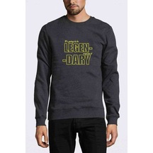 I Met Your Mother Legendary Camiseta Baskılı Füme Erkek Sweat