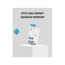 Azemax Taşınabilir Taşınabilir Mini Mikroskop Led Işıklı 80x 200x Büyü