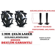 Dalaz, Antrac 200 Go Çapa Makinası Uyumlu Demir Teker Profesyonel Tip