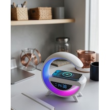 Bluetooth Hoparlör Rgb Işık Gece Lambası Dijital Saat Uczzzgoogledigital-4