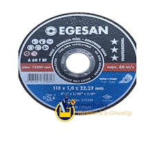 Egesan 115 X 1,0 X 22,23 Inox Serisi İnce Kesme Diski 400 Adet