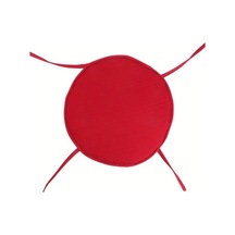 Xuweiwei Koyu Kırmızı 14.96inç Yuvarlak Bağcıklı Kalın Döşemeli Sandalye Ve Bar Taburesi Minderi Koyu Kırmızı 14.96 İnç