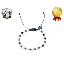 Beşiktaş 4mm Doğaltaş Bileklik