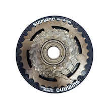 Shimano Mf-tz31 Megarange Cp 7'li Ruble Bisiklet 7li Dişli Shımano Plastik Korumalı Ruble 7'li Dişli Siyah - Kırmızı