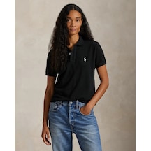 Polo Ralph Lauren Regular Fit Kadın File Polo T-shirt Siyah