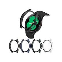 Samsung Galaxy Uyumlu Watch 4 Seri 44Mm Ekran Ve Kasa Koruyucu Sert Pc