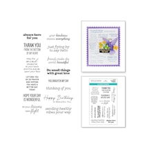 Papercrafts, Inc Clear Acyrlic Stamps By Bibi Cameron-hummingbird Sentiments