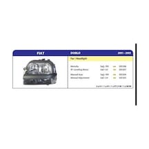 Far Sol Sisli Fıat Doblo 2001 2005 Arası 1 Ad