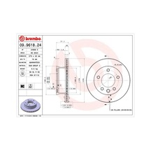 Brembo Fren Dıskı On Mercedes Sprınter B901 B904 . Vw Lt 28-35-46 Brembo 09961824 A9024210612 2d0407617