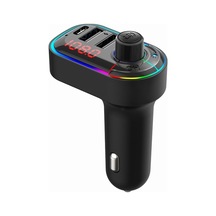 Sones C12 Çok Fonksiyonlu Araç Çift Usb Şarj Cihazı Atmosfer Işığı İle Bluetooth Fm Verici