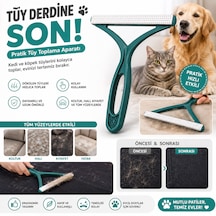 Kedi Köpek Tüy Toplama Tarağı Tüy Alıcı Aparat Pratik Tüy Temizleme Fırçası