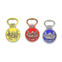 Yöresel Ayasofya Magnet Ve Açacak Yuvarlak Tasarım Çok Renkli