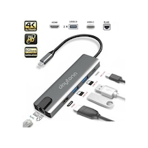 DAYTONA FC55 5IN1 HUB TYPE-C TO 2-USB 3.0 HDMI GIGABIT ETHERNET