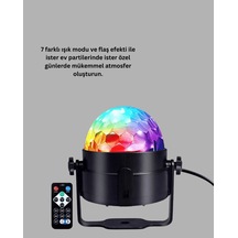Disko Topu Led Sahne Parti Aydınlatma Çok Renkli