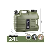 Madfox Galon Air Pe Musluklu Su Bidonu 24 Litre Yeşil