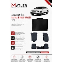 Citroen C4 2021 Model 4d Ekstra Havuzlu Paspas Ve Bagaj Havuzu Set