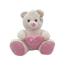 Peluş Ayı Beyaz 60 Cm Çok Renkli